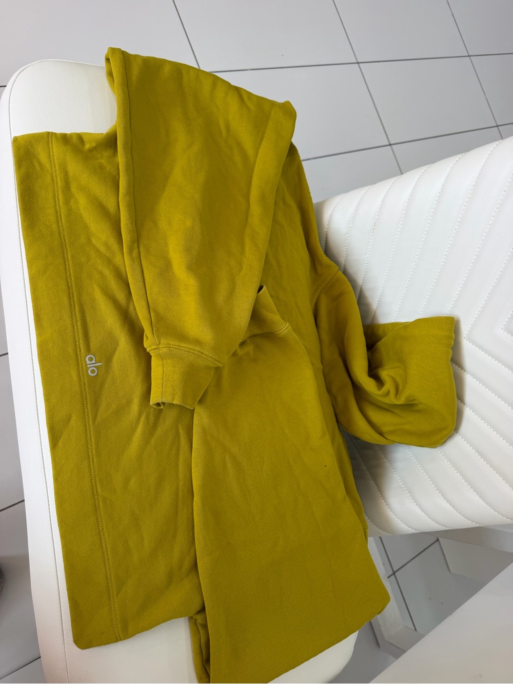 ALO Yoga Women's Olive-Mustard Hoodie Jacket
